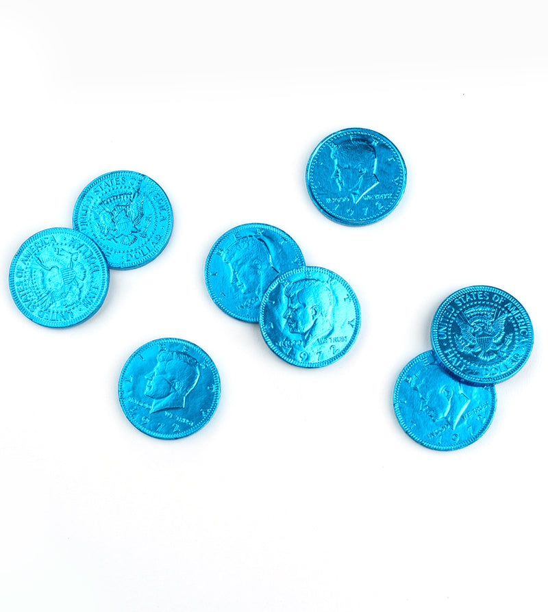 CARIBBEAN BLUE CHOCOLATE COINS