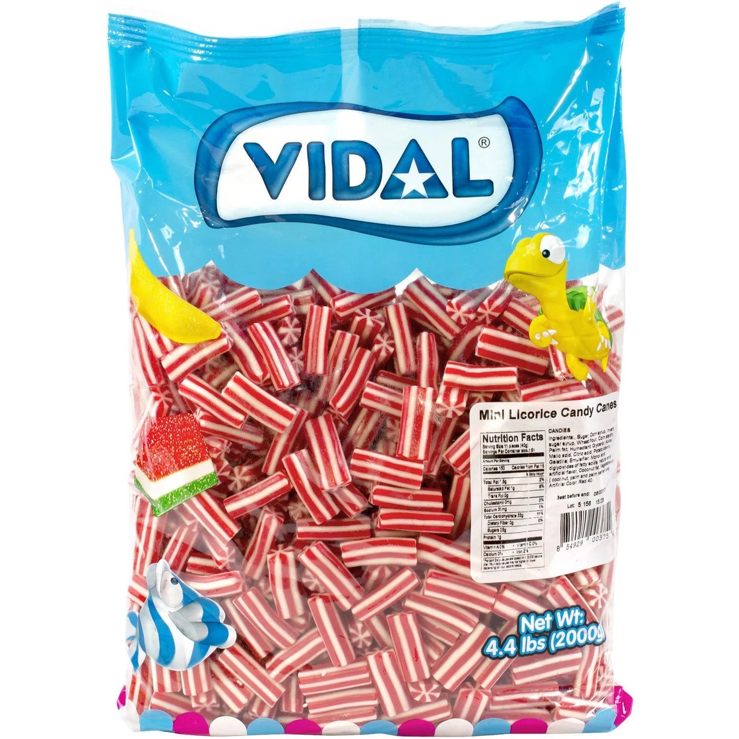 MINI LICORICE CANDY CANES VIDAL