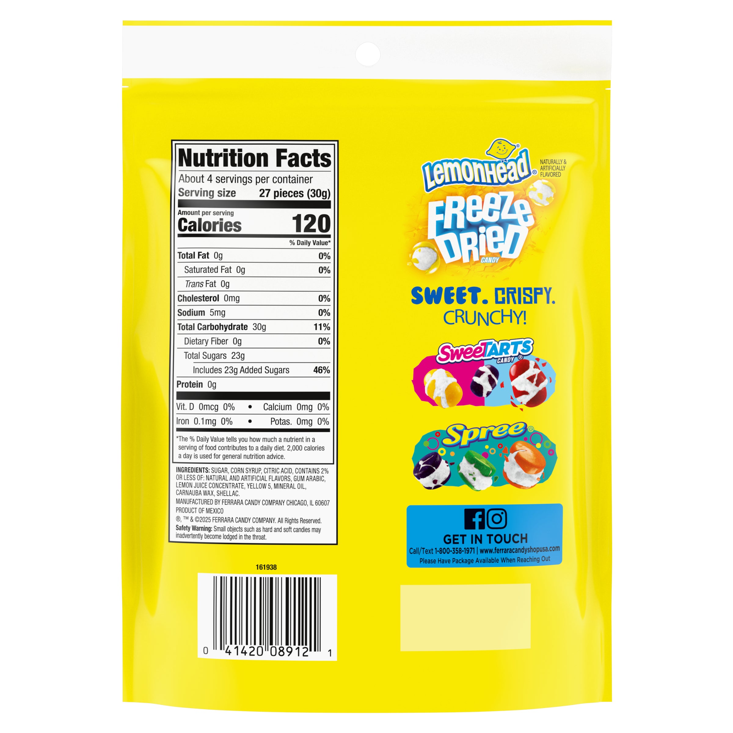 FREEZE DRIED LEMONHEAD CANDY