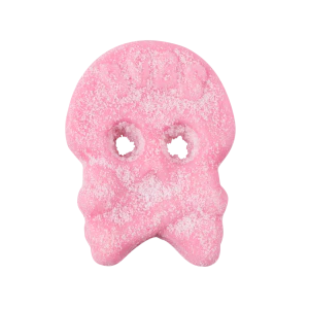 BUBS GODIS SWEDISH CANDY - COOL RASPBERRY SOUR FOAM SKULLS
