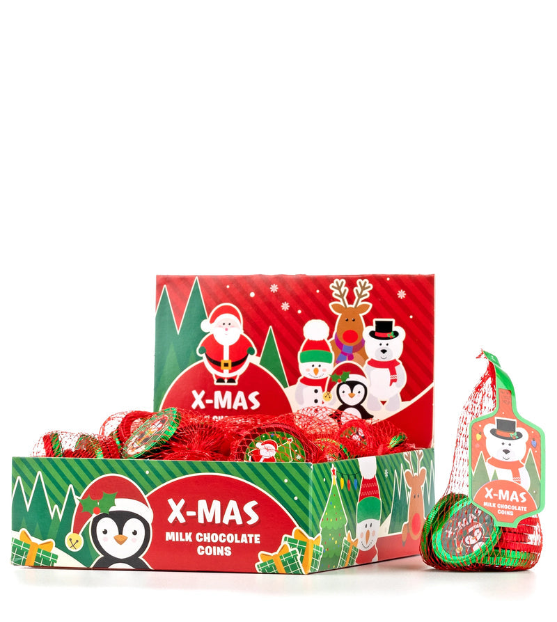 CHRISTMAS FORT KNOX MILK CHOCOLATE COINS