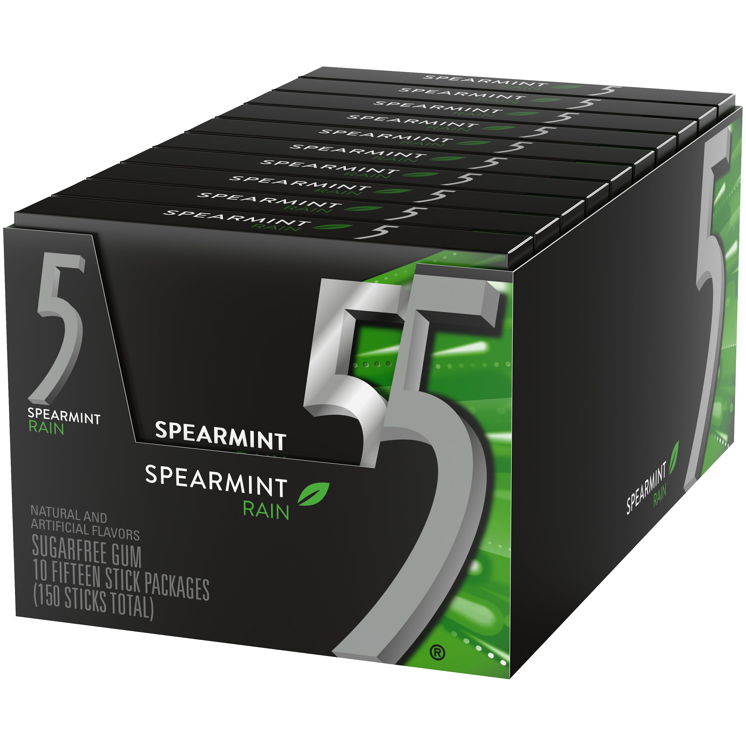 WRIGLEY 5 GUM RAIN SPEARMINT