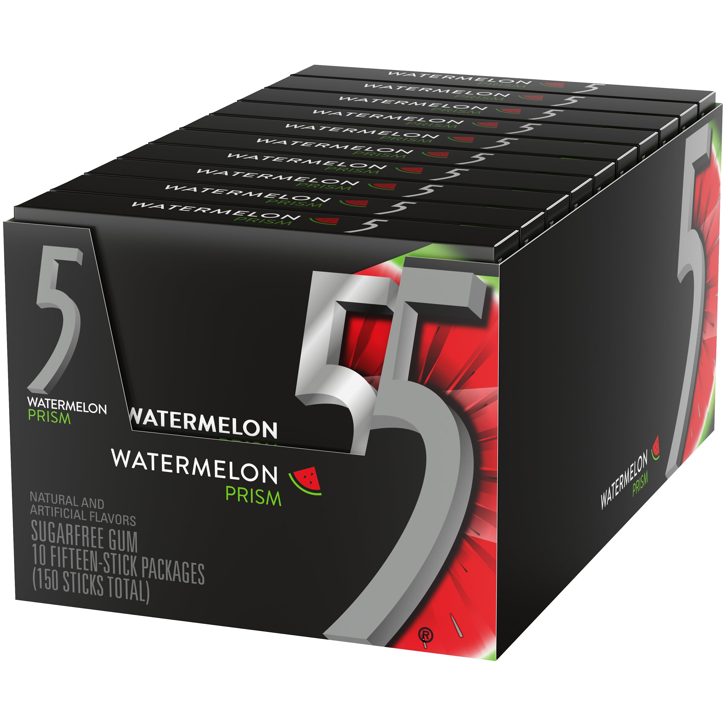 WRIGLEY 5 GUM PRISM WATERMELON