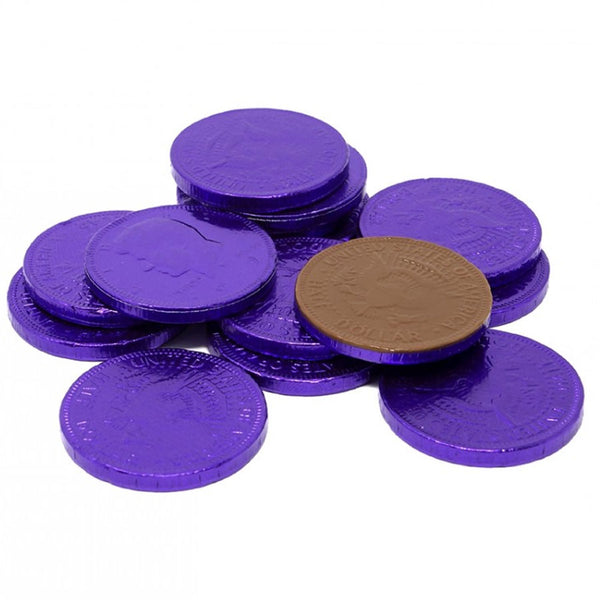 PURPLE CHOCOLATE COINS