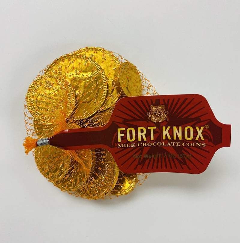 CHOCOLATE COINS FORT KNOX