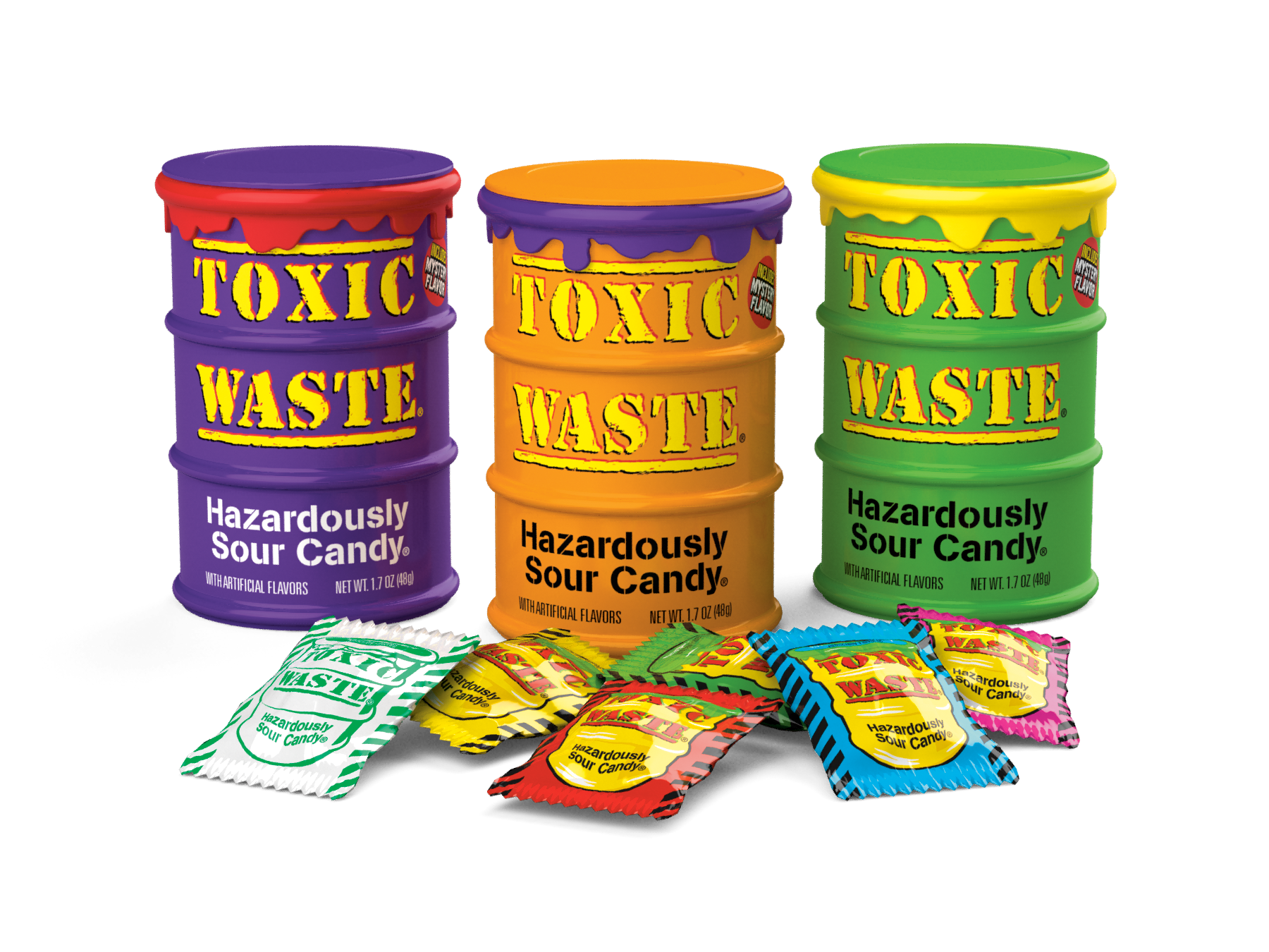 TOXIC WASTE COLORED DRUMS