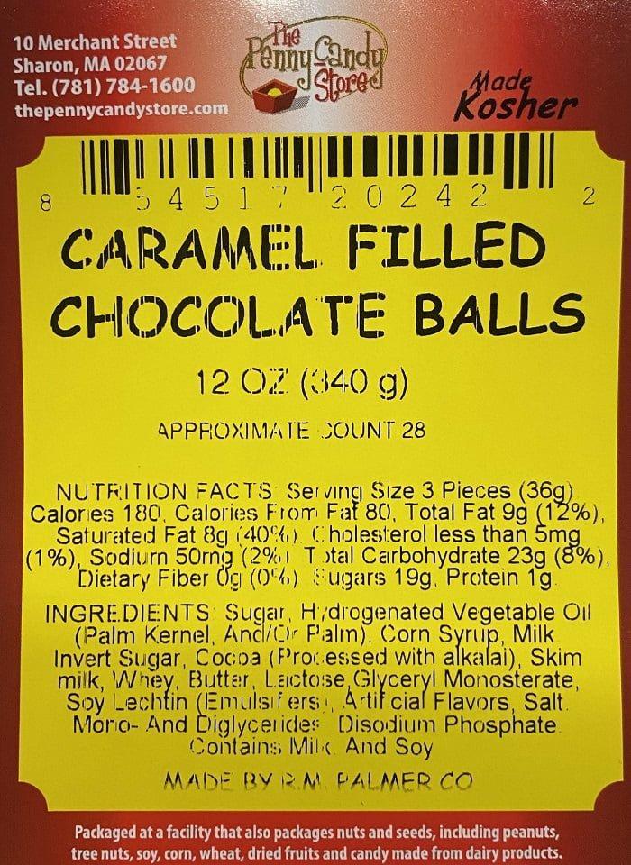 CARAMEL FILLED CHOCOLATE BALLS - YELLOW
