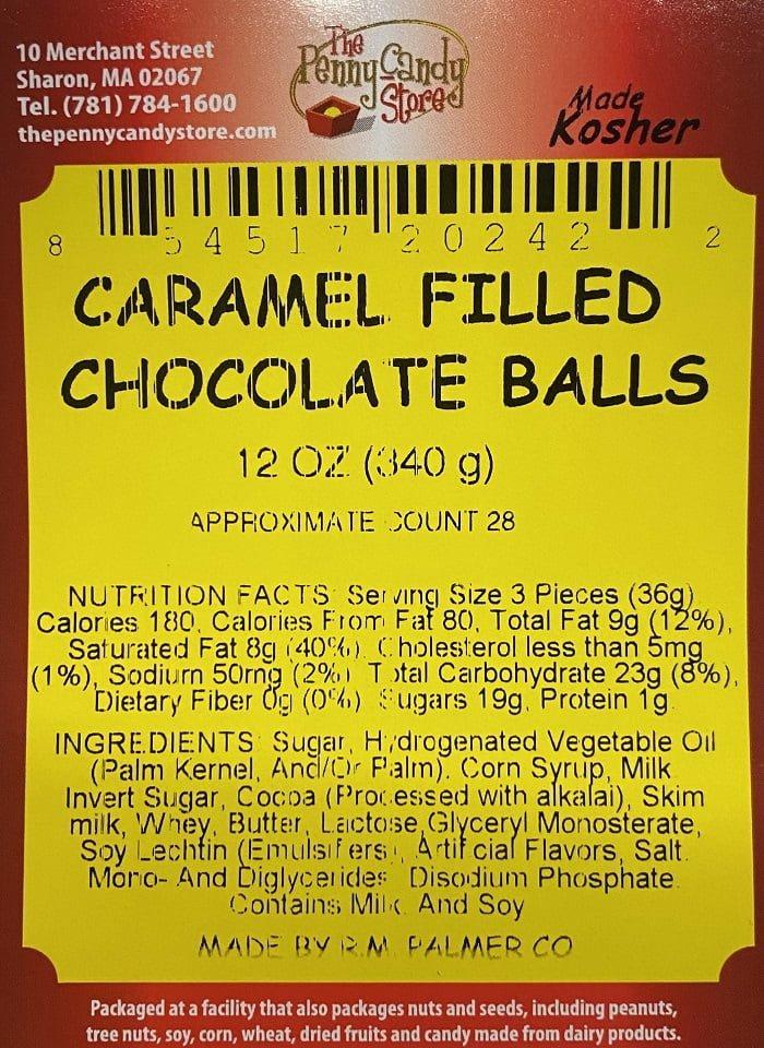 CARAMEL FILLED CHOCOLATE BALLS - JET BLACK
