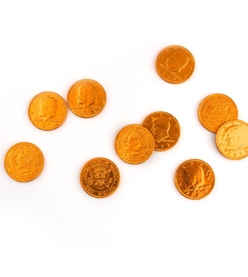 ORANGE CHOCOLATE COINS