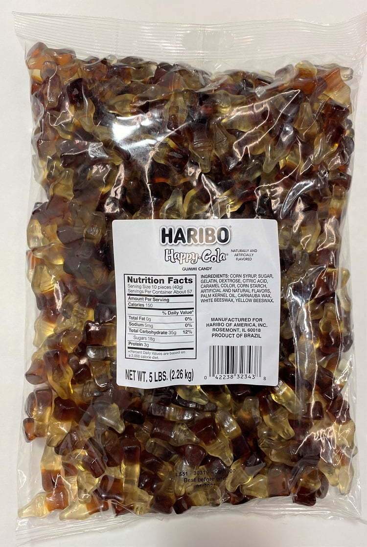 HARIBO HAPPY COLA GUMMY BOTTLES