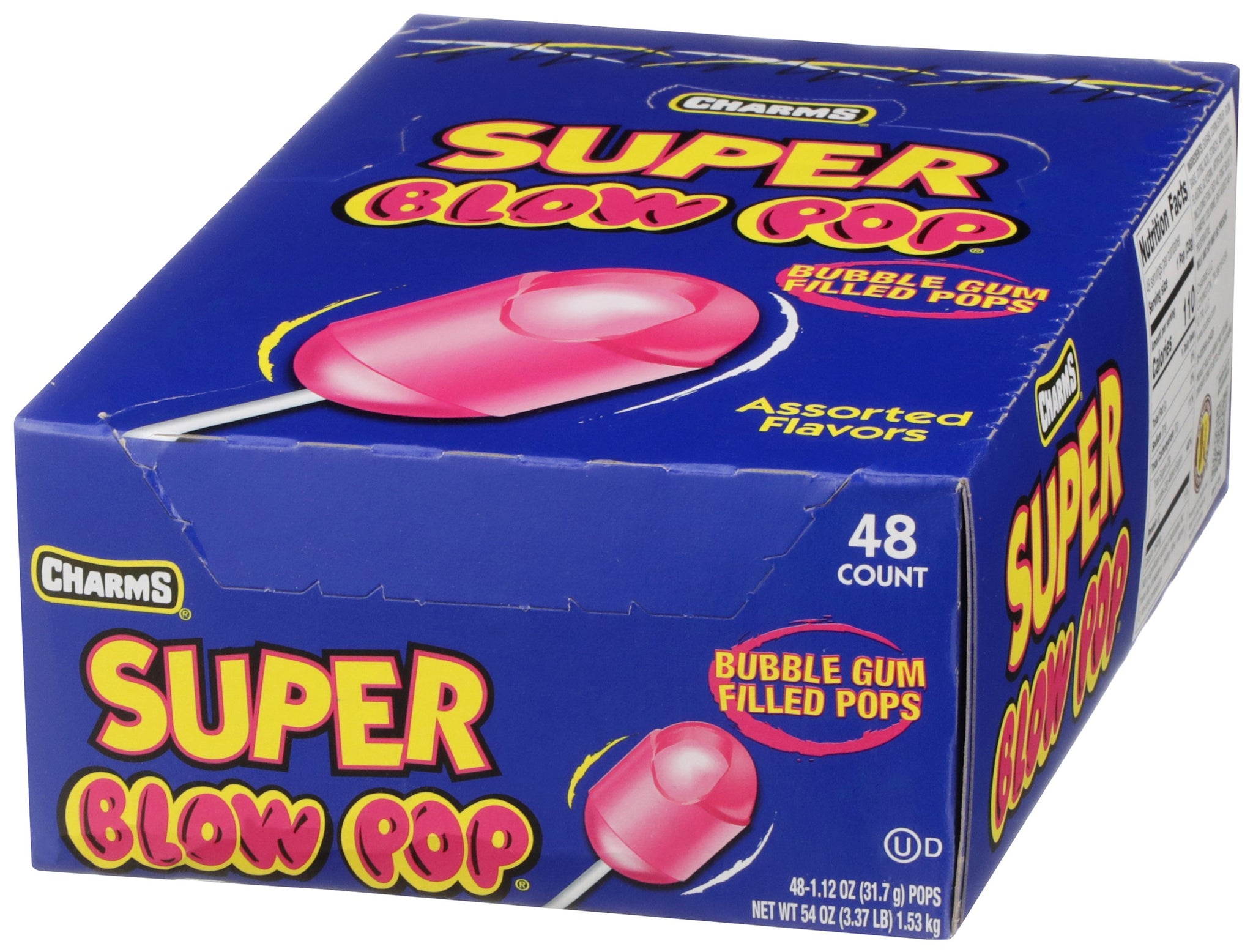 Assorted Charms Super Blow Pop- 1.25 oz - 48 Count
