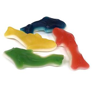 Assorted Color Gummi Sharks