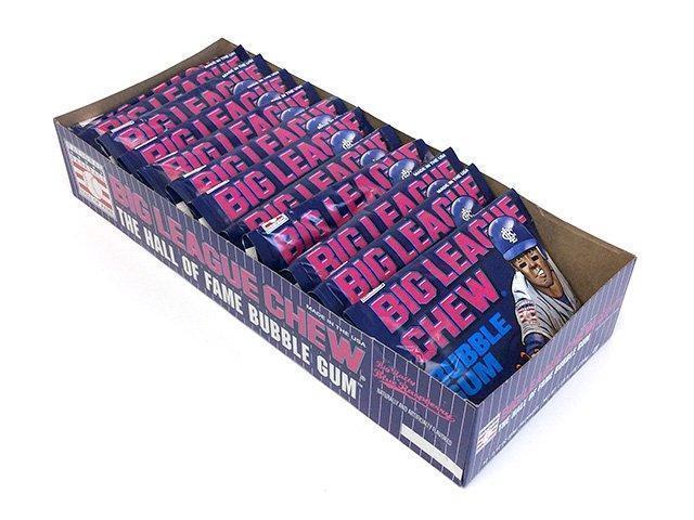 Big League Chew - Sabor original de chicle + 80 bolas de goma envueltas individu Big League Chew - Sabor original de chicle + 80 bolas de goma envueltas individu