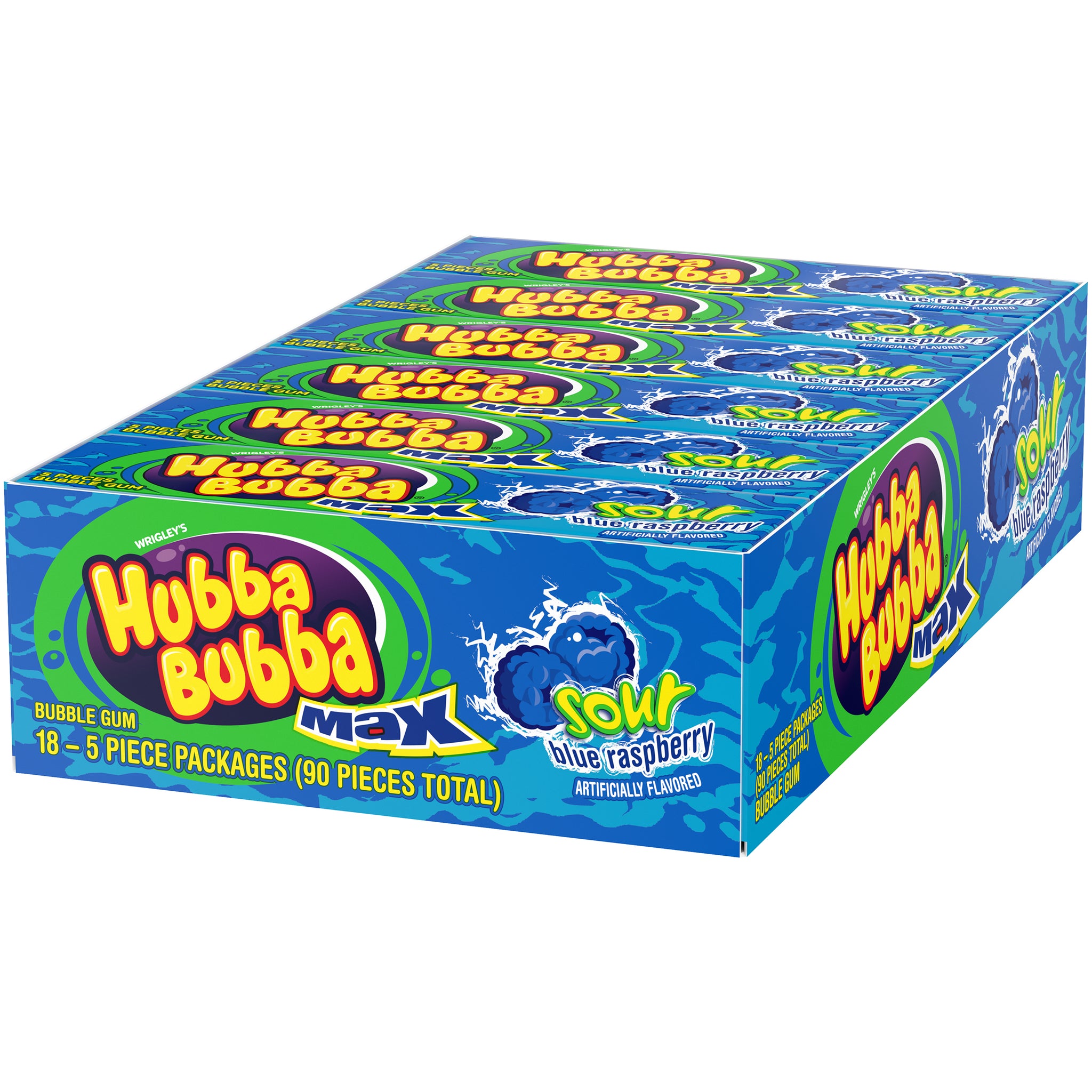 Hubba Bubba Max Bubble Gum (Sour Blue Raspberry flavor) (Pack of 8, to –  Secret Candy Shop