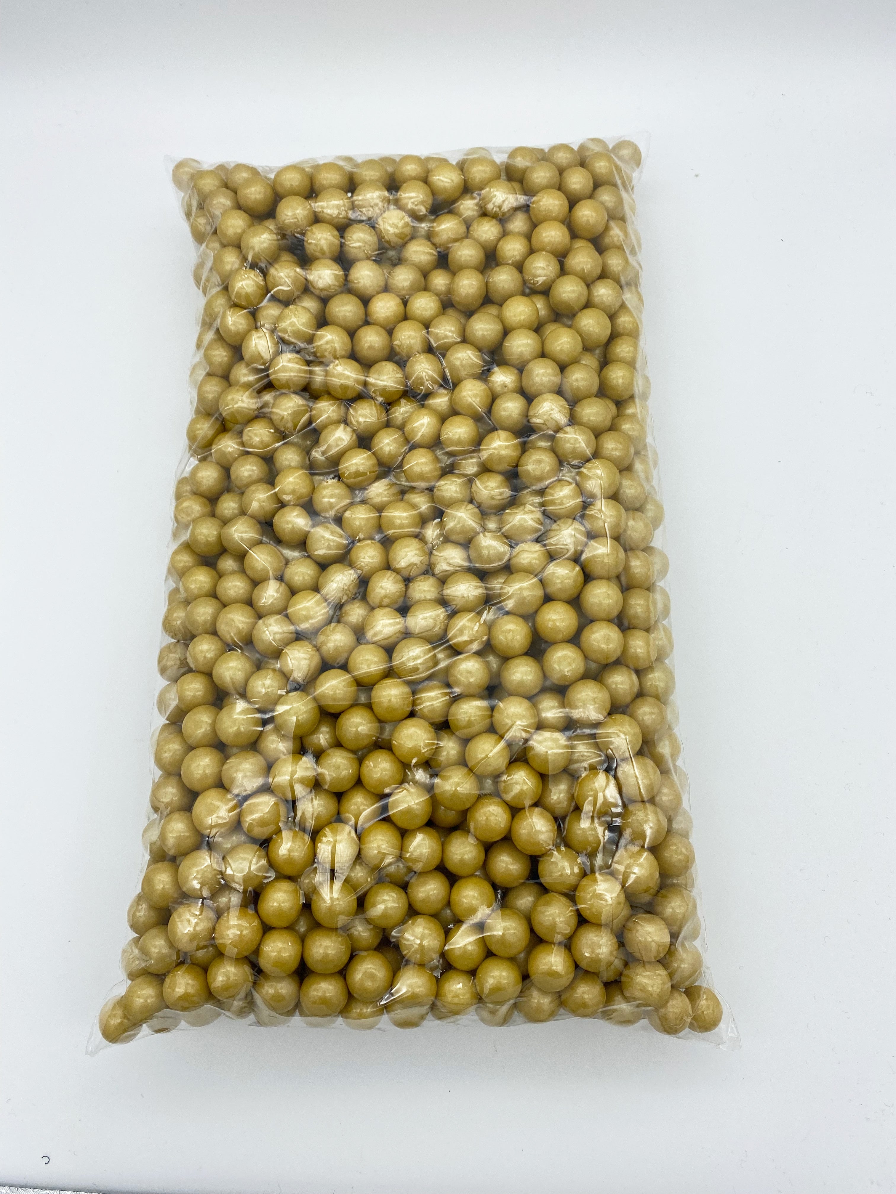 PEARL GOLD GUMBALLS .5 INCH