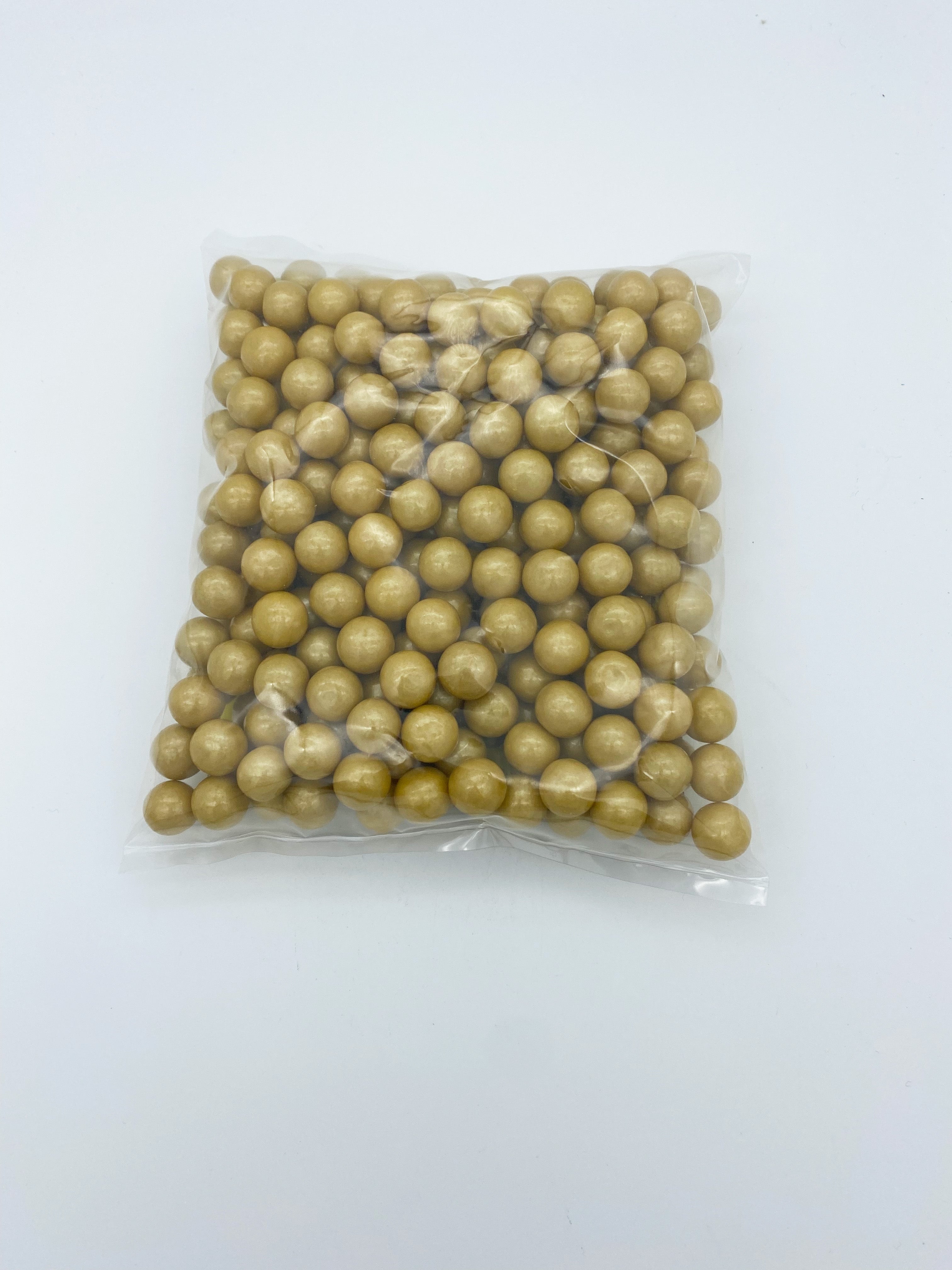 PEARL GOLD GUMBALLS .5 INCH