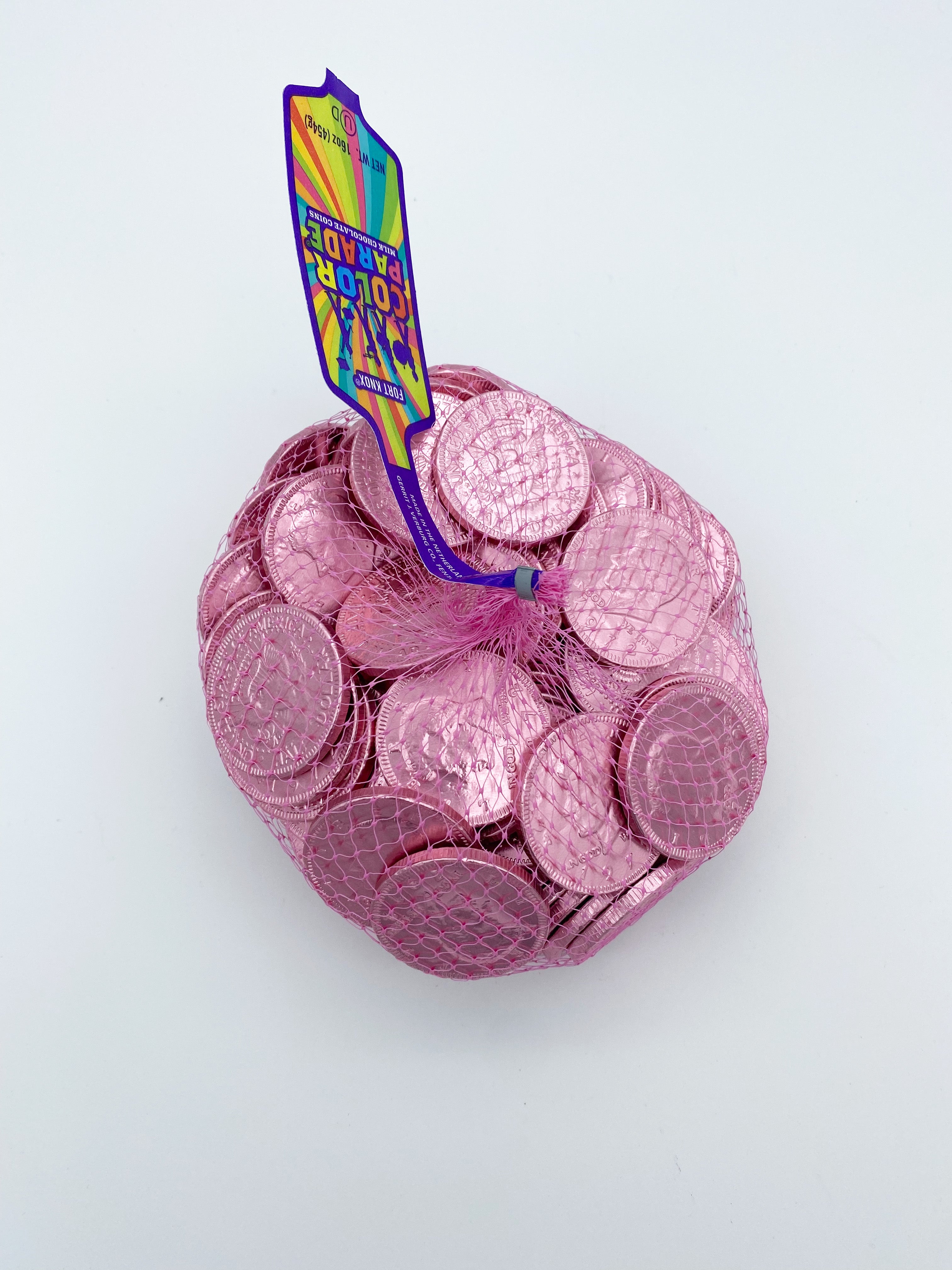PINK CHOCOLATE COINS