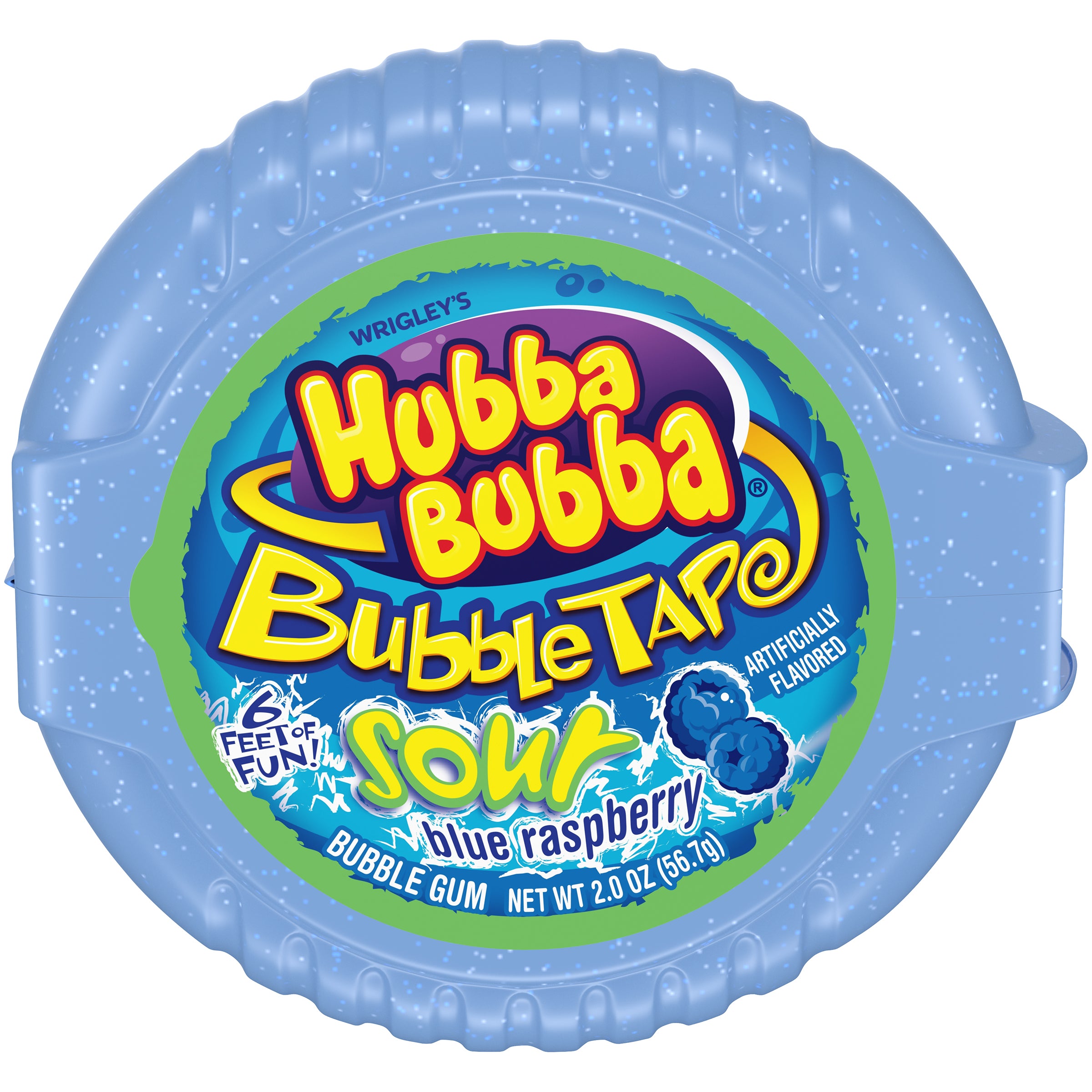 Hubba Bubba Sour Blue Raspberry Tape, Gum